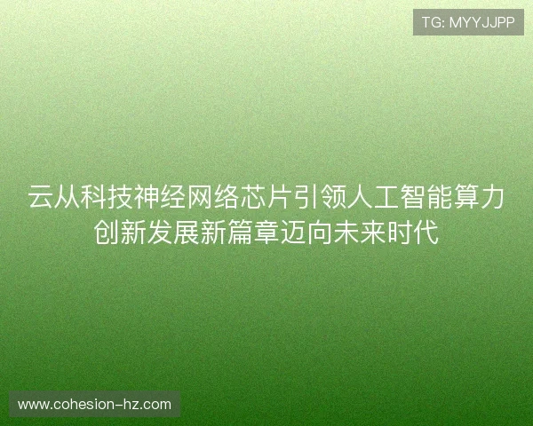 云从科技神经网络芯片引领人工智能算力创新发展新篇章迈向未来时代